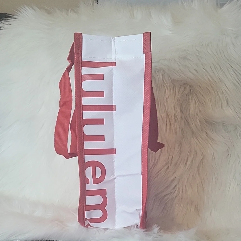 lululemon athletica Red and White Tote Bag Set
